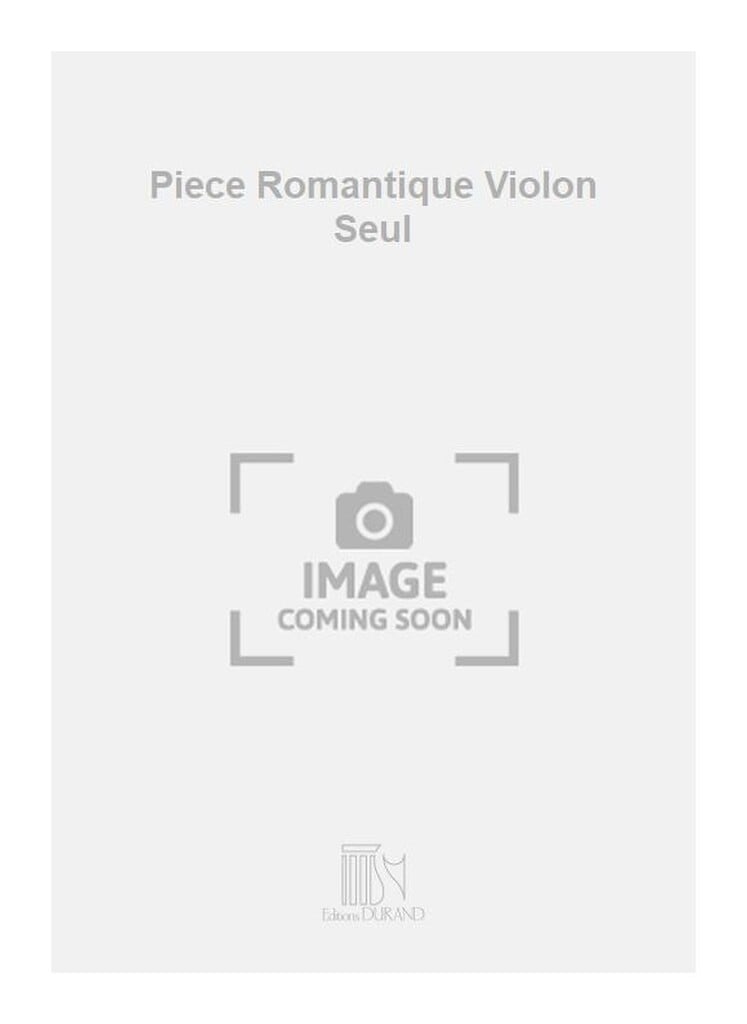 Piece Romantique Violon Seul